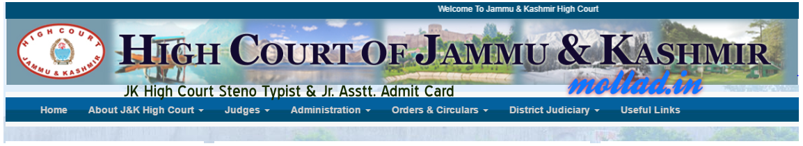 JK High Court admit card download