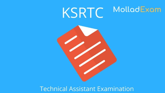 ksrtc exam call letter technical Asisstant Exam